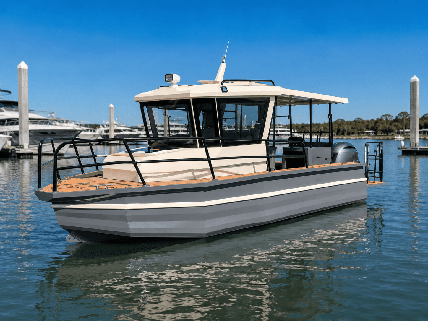 AL625 Pontoon Fishing Boat 2