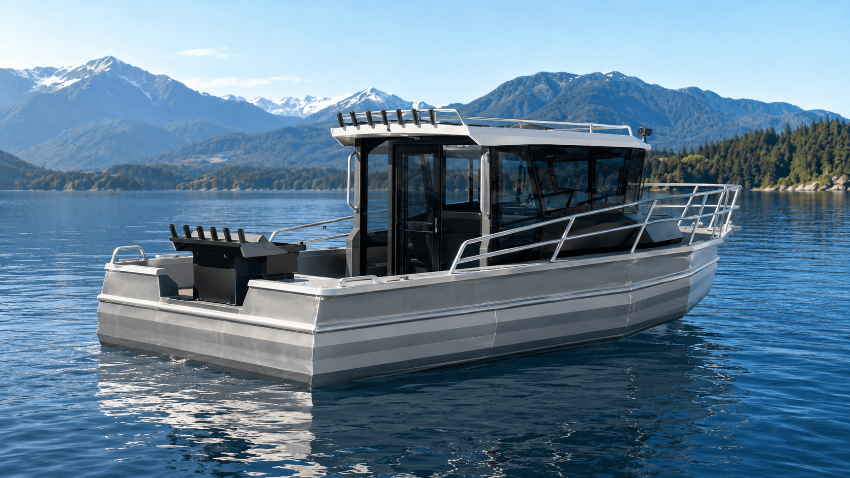 AL750 Pontoon Fishing Boat 3
