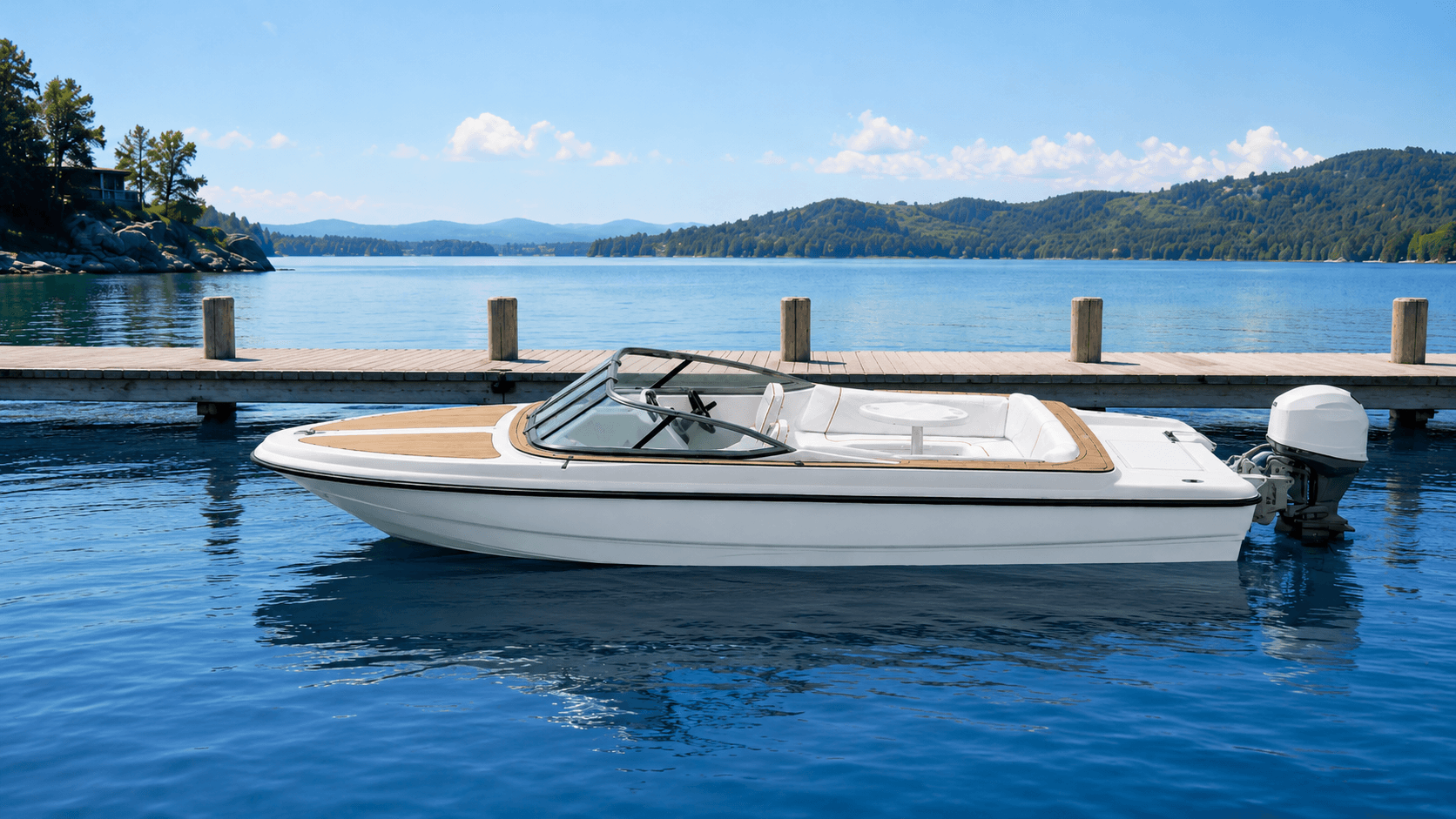FG600 Teak Electric Boat