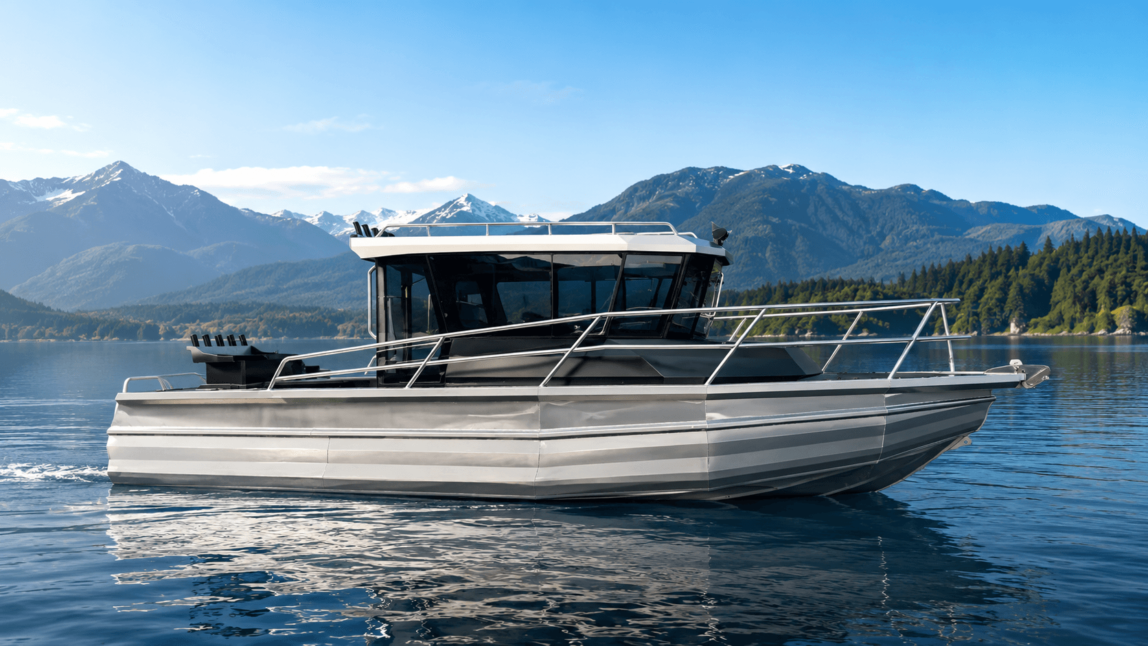 AL750 Pontoon Fishing Boat